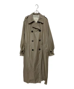 Max Mara Brown Simper belted trench coat polyester cotton M Auth From Japan RA - Picture 1 of 24