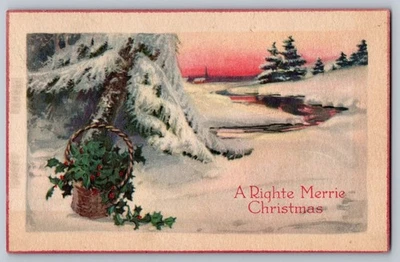Lote de 8 postales antiguas de Navidad coleccionables de saludos de 1900 ~#8 Foto 1 de 4