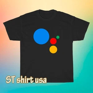 New Google AI Assistant Hey Google Logo T-Shirt Funny Size S to 5XL - Picture 1 of 3