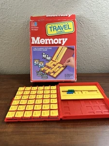 Vtg 1989 Milton Bradley Memory Travel Game Picture Matching with Box Complete - Picture 1 of 6