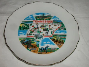 PLATO TENNESSEE RECUERDO 7 1/2" BORDE DORADO - Imagen 1 de 3