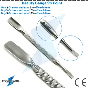 Professional Cuticle Pusher Straight Point Beauty Gouge Chiropody Nail Art CE - Picture 1 of 17