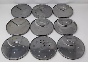 Cuisinart Küchenmaschine Scheibenhalter & 9 Scheiben für DLC-7 Hergestellt in Japan - Bild 1 von 9