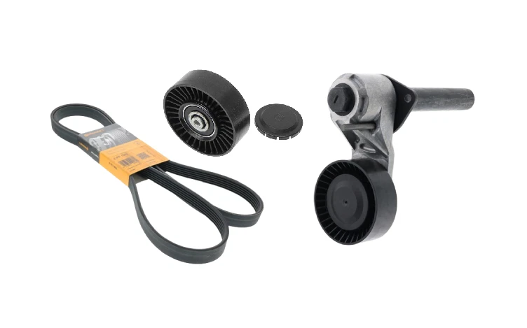 Correa de transmisión + polea de desviación + tensor de correa de transmisión para BMW X5 xDrive35d (09-13) Foto 1 de 1