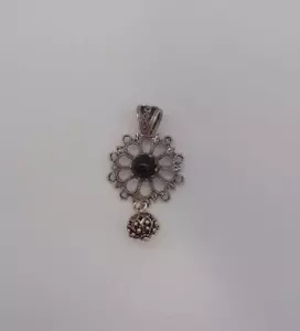 Ciondolo Filigrana Sarda Argento 925/00 e Agata Nera - Foto 1 di 1