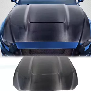 Carbon Fiber GT350 Style Double Sided Hood For Ford Mustang 2018-2023 - Picture 1 of 10