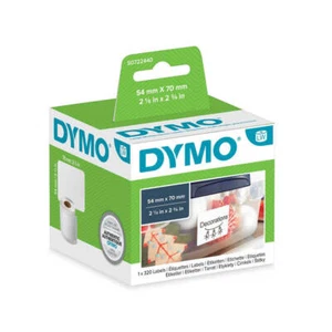 Dymo Labelwriter Diskette Label Roll White 54x70mm Easy Peel Precise Labelling - Picture 1 of 1