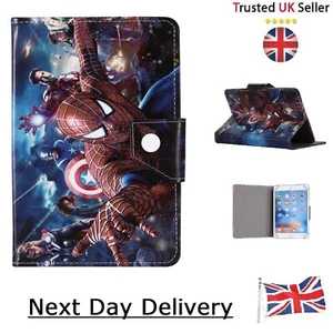 Tablet Case Superhero Cover for Tab 7 " 8 " 9.7 " 10 " inch Spiderman & Avengers - Picture 1 of 12