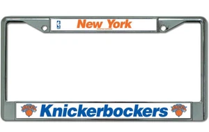 New NBA New York Knicks Car Truck Chrome Metal License Plate Frame - Picture 1 of 3