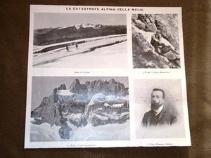 Alpin und Bergsteigen Alpine Meije Katastrophe 1907 Moraschini Bertani - Bild 1 von 1