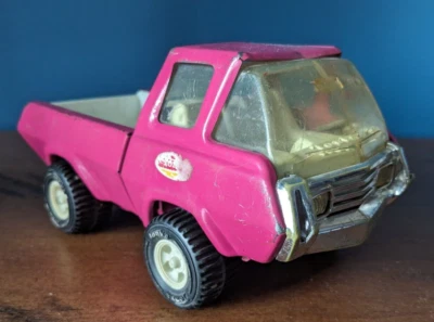 Camión TONKA vintage años 70 8,5" magenta rosa acero prensado años 70 Foto 1 de 4
