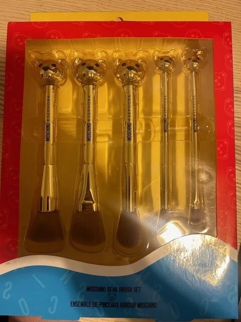MOSCHINO x Sephora Bear Brush Set Gold 5 Piece Limited Edition NIB  - Изображение 1 из 1