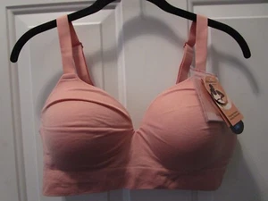 SHAPERMINT EVERYDAY ESSENTIALS EMPOWER CONTOUR WIRELESS BRA IN ROSE TAN SIZE XL - Picture 1 of 2