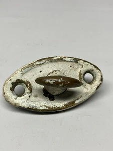 antiker ovaler Messingdrehknopf - Bild 1 von 3
