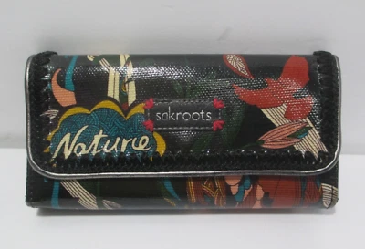 Sakroots Coated Canvas Wallet with Decorative Stitching 7x4 NEW - Image 1 of 4