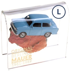 Trabant auf ORIGINAL Berliner Mauer-Stein | authentisches Stück mit Zertifikat - Bild 1 von 7