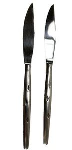 Cuchillo de cena con punta dentada Everbrite SS 2 piezas Fleur de Lis Japón SS - Imagen 1 de 7