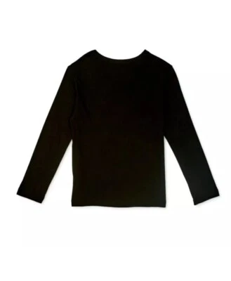 Camiseta Wonder Nation Niños Manga Larga Niño Resistente Negra Talla Mediana (8) Nueva con Etiquetas Foto 1 de 4