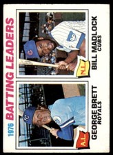 1977 Topps #1 1976 Batting Leaders - George Brett/Bill Madlock VG+