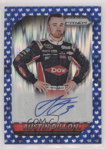 2016 Panini Prizm NASCAR Driver Signatures Blue Flag /50 Austin Dillon #AD Auto