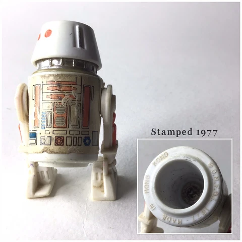R5-D4 droid Star Wars 3.75" action figure vintage Kenner 1977 variant ANH B Cover