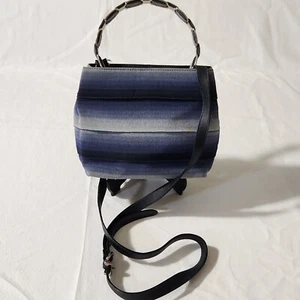 Salvatore Ferragamo Women's Small Blue Vera Ribbon Leather Crossbody Handle Bag - Picture 1 of 23