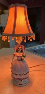 Vintage Keramik Southern Belle Boudoir Lampe - Bild 1 von 7