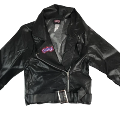 Women's Grease Black Costume Dressup Jacket Size Small - Image 1 of 4