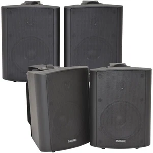 4x 120W Schwarz Wandmontage Stereo Lautsprecher 6,5" 8Ohm Premium Heim Audio Musik - Bild 1 von 12