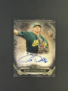 2015 Topps Tier One New Guard Auto /50 Josh Donaldson Auto #NGA-JDN Yankees - Picture 1 of 2