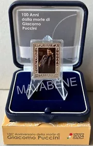 - ASTA - ITALIA 2024 GIACOMO PUCCINI TURANDOT MONETA 5 EURO ARGENTO PROOF - Picture 1 of 5