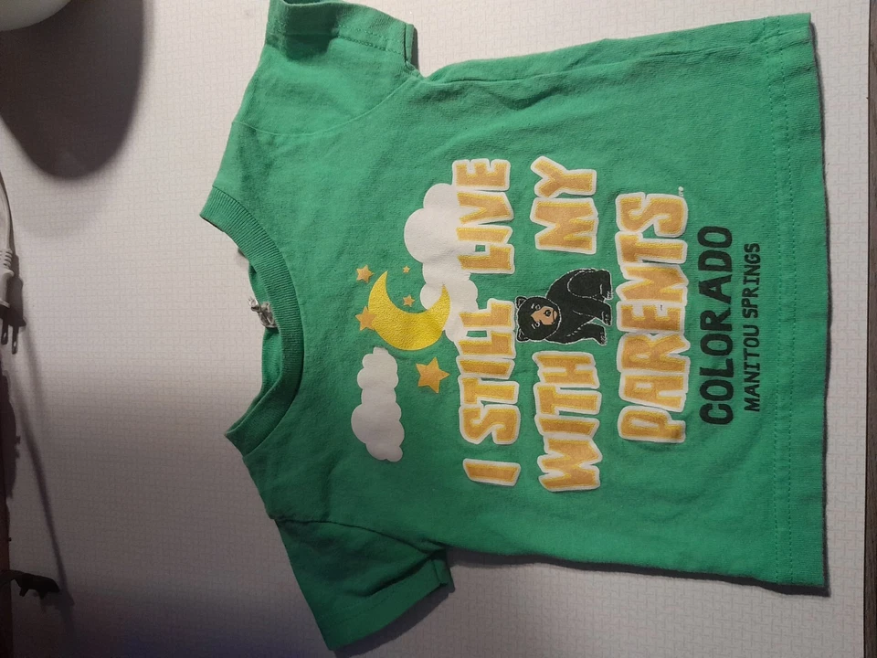 Vintage Rabbit Skins tshirt 12 Mos. Manitou Springs Colorado T-shirts Manitou - Image 1 of 4