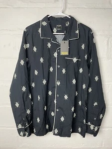 TODD SNYDER NYC GRÖSSE M Pyjama BAUMWOLLE LOUNGE SHIRT $ 228 Rautenmuster - Bild 1 von 9
