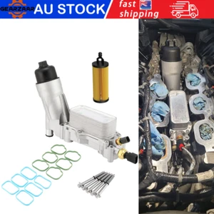 Aluminum Oil Cooler Oil Filter Housing For Jeep Grand Cherokee Dodge Journey 3.6 - Picture 1 of 14