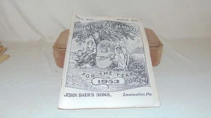 AGRICULTURAL ALMANAC 1953 LANCASTER PA ORIGINAL - Picture 1 of 4