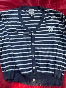 Akademiks Size 3XL Blue Striped Cardigan - Picture 1 of 5
