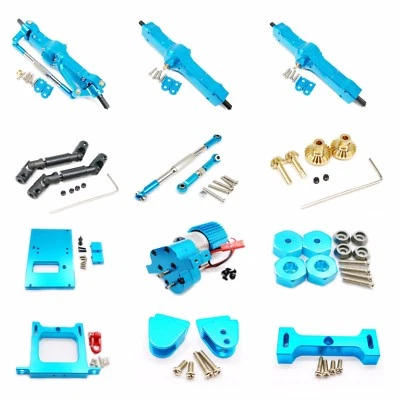 Alloy metal Upgrade DIY parts For WPL B14 B24 B16 B36 Off-road 1:16 Rc Car Blue - Image 1 of 4