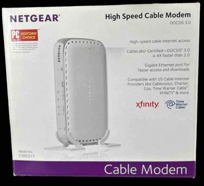 Netgear High Speed Cable Modem Internet DOSCIS 3.0 CMD31T - Image 1 of 4