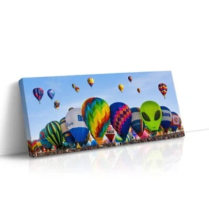 Hot Air Balloon Art Panorama, 2024 Albuquerque Balloon Fiesta Decor, New Mexico - Picture 1 of 12