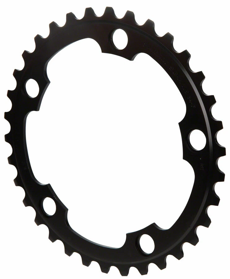 Shimano R565 Chainring - 34t, 110 BCD, 5-Bolt, 10-Speed, Black - Image 1 of 1