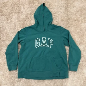 Gap Sweatshirt - Kids XL - Green - Pullover Hoodie- Unisex - Picture 1 of 6
