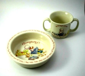 Humphrey's Corner Ceramic Eating Bowl and Cup Childs Set Gift by Sally Hunter - Bild 1 von 10