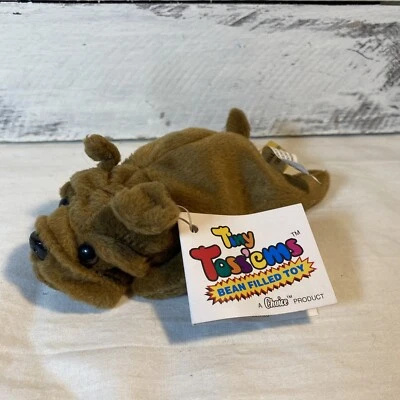 Tiny Toss'ems Bean Filled Toy Shallue Shar-Pei Plush 5" 1996 Vintage Ganz NWT - Image 1 of 4