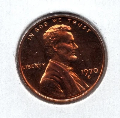 Centavo conmemorativo Lincoln de prueba 1970-S (1254) Foto 1 de 2