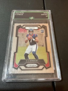 CJ Stroud 2023 Silver Prizm Rookie - Gem MT 10 EJE GRADED - TEXANS/OHIO ST - #339 - Bild 1 von 4