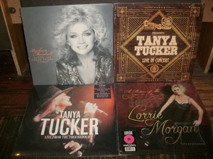 Lot: 4 New SEALED C&W female superstar LPs - Mandrell / Tucker / Morgan - Picture 1 of 2