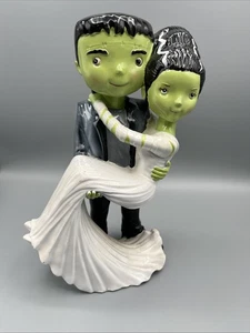 Halloween tanzender Frankenstein und Braut Figur 10,5" groß - Bild 1 von 9