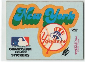 1979 Fleer Blue Hi-Gloss Sitckers New York Yankees #NNO D4 Puzzle - Bild 1 von 2