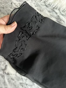 Black Shawl/Wrap/Scarf with Beautiful Beading - Picture 1 of 8