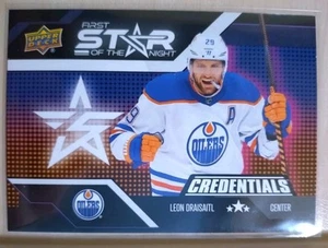Leon Draisaitl Star Of The Night Edmonton Oilers Upper Deck Credentials 2022-23 - Bild 1 von 2